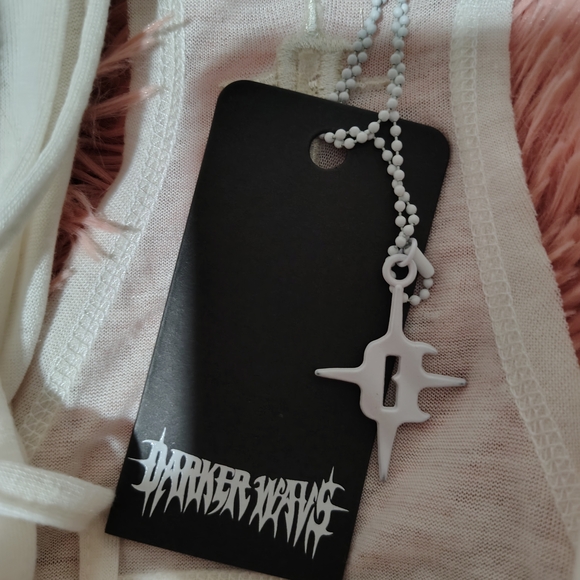 DARKER WAVES NWT Flanger Hooded Deep Cowl Dress/ SZ XL/Thumbholes/Read Info - Picture 3 of 13